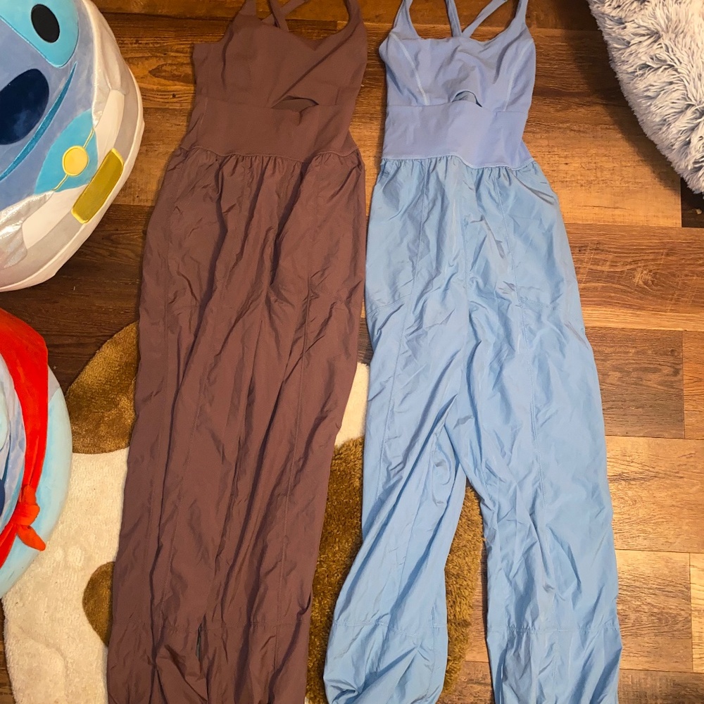 Free People Righteous Onesie Set of 2 Purple & Light Blue NWOT XS